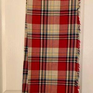Cotton Large Plaid Blanket Scarf